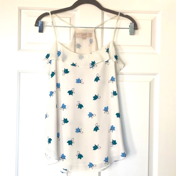 Loft Petaled Ruffle Strappy Cami - Picture 2 of 3